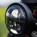 Motodemic Single LED and Round Halogen Headlight Conversion Kit for the 11-15 Triumph Speed Triple